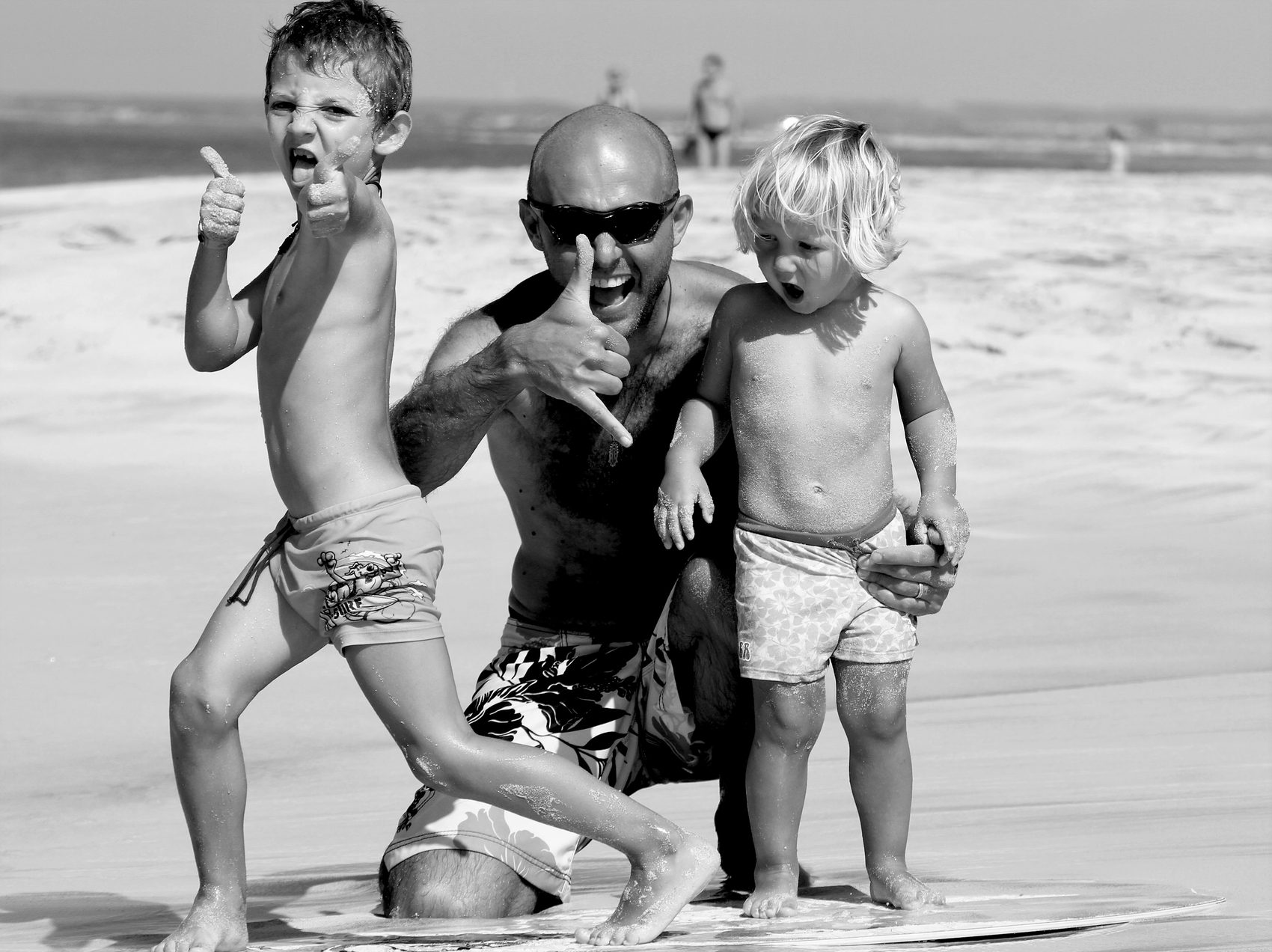 Renato with his sons as kids