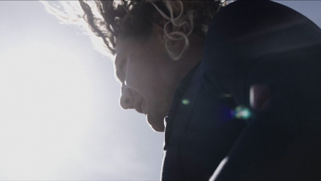 Profile in the flare, close